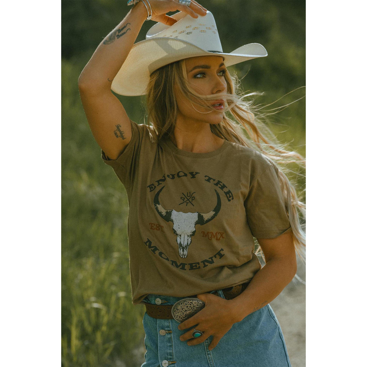 UPTOP WESTERN SKULL 3.0 TEE From UpTop