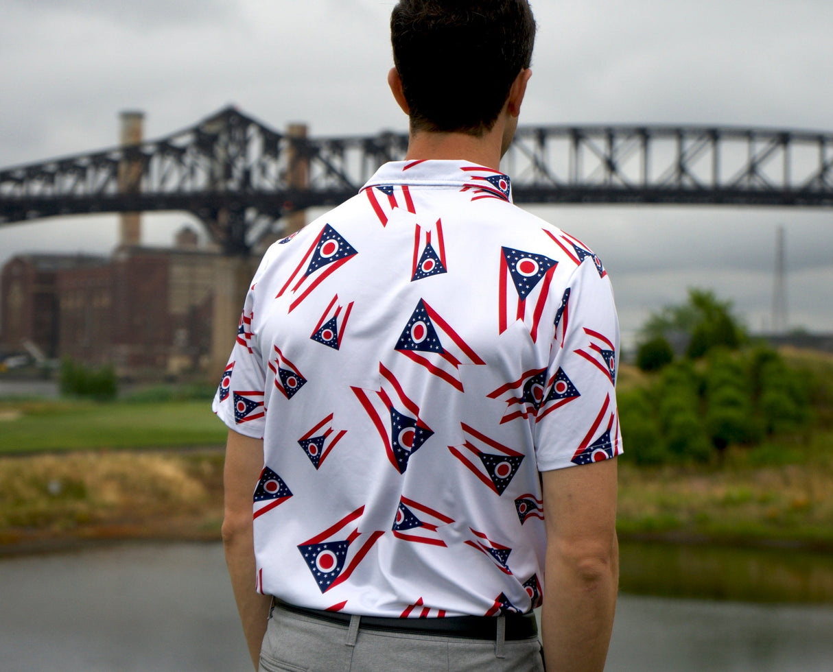 Big Ohio Burgee Golf Shirt 1803 Sports from 1803 Sports