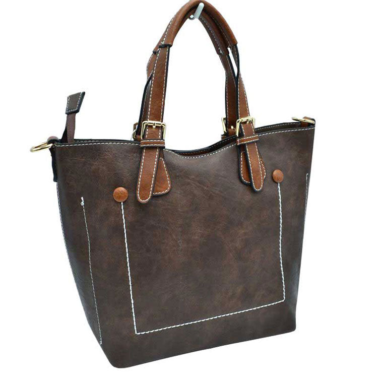 Vegan Leather Tote Shoulder Handbags For Women from Madeline Love