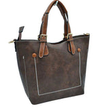Vegan Leather Tote Shoulder Handbags For Women from Madeline Love