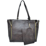 3 in 1 Side Zipper Women's Tote Handbag set  from Madeline Love