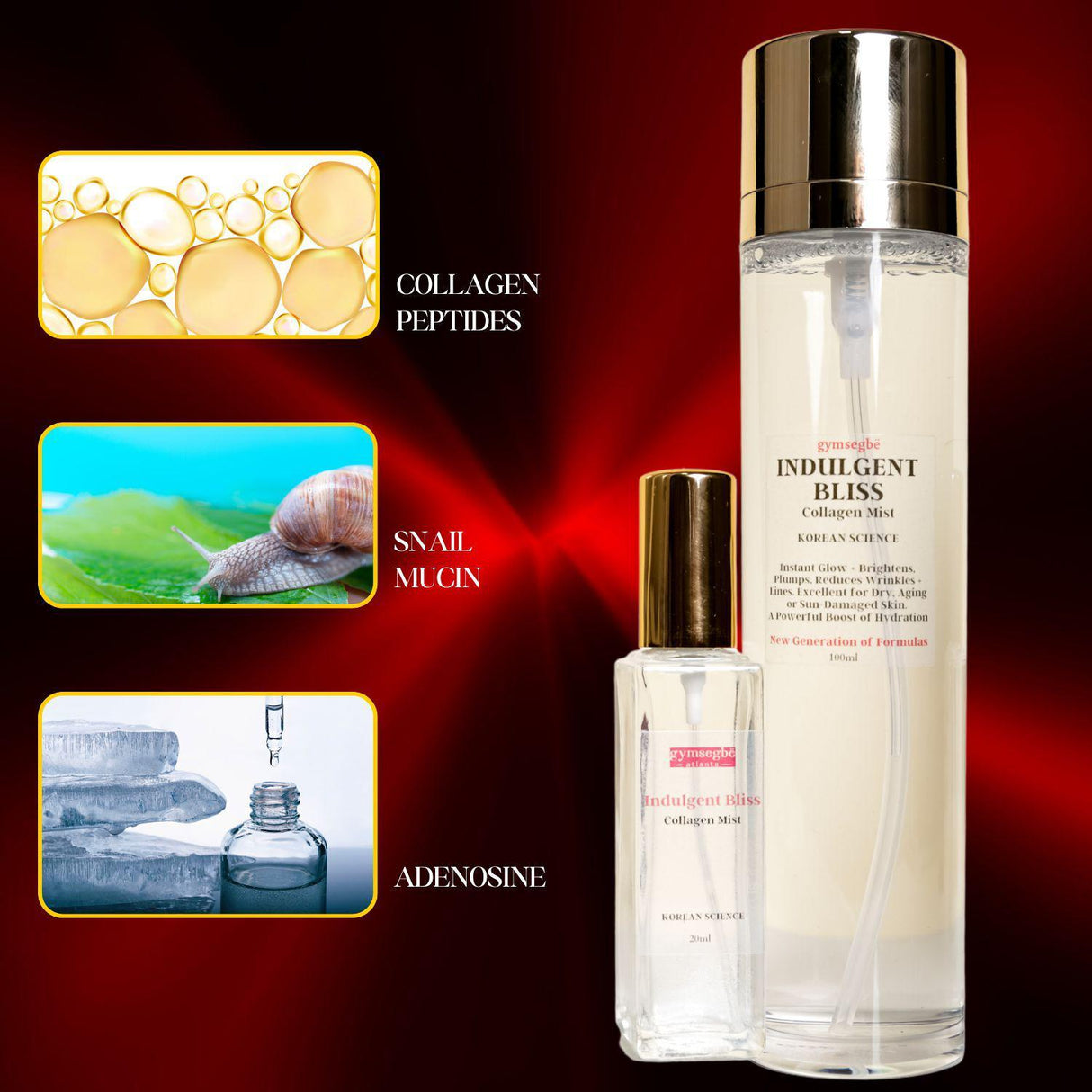 Indulgent Bliss Collagen Facial Mist from gymsegbë