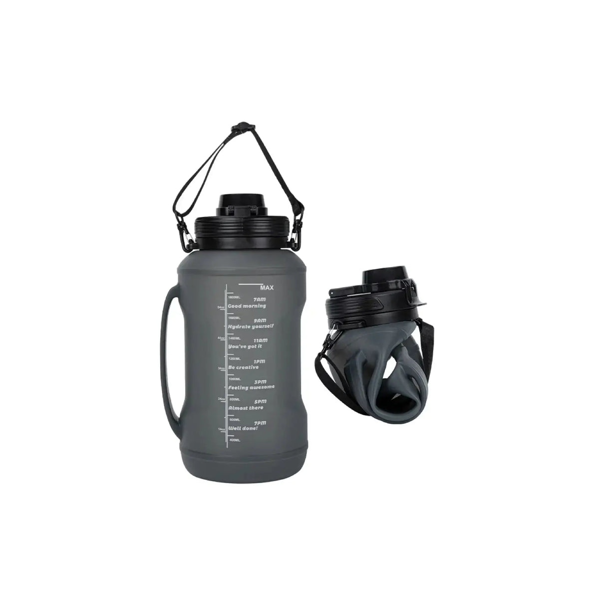 Collapsible Large Capacity Travel Water Bottle 67oz from Cool Gadget