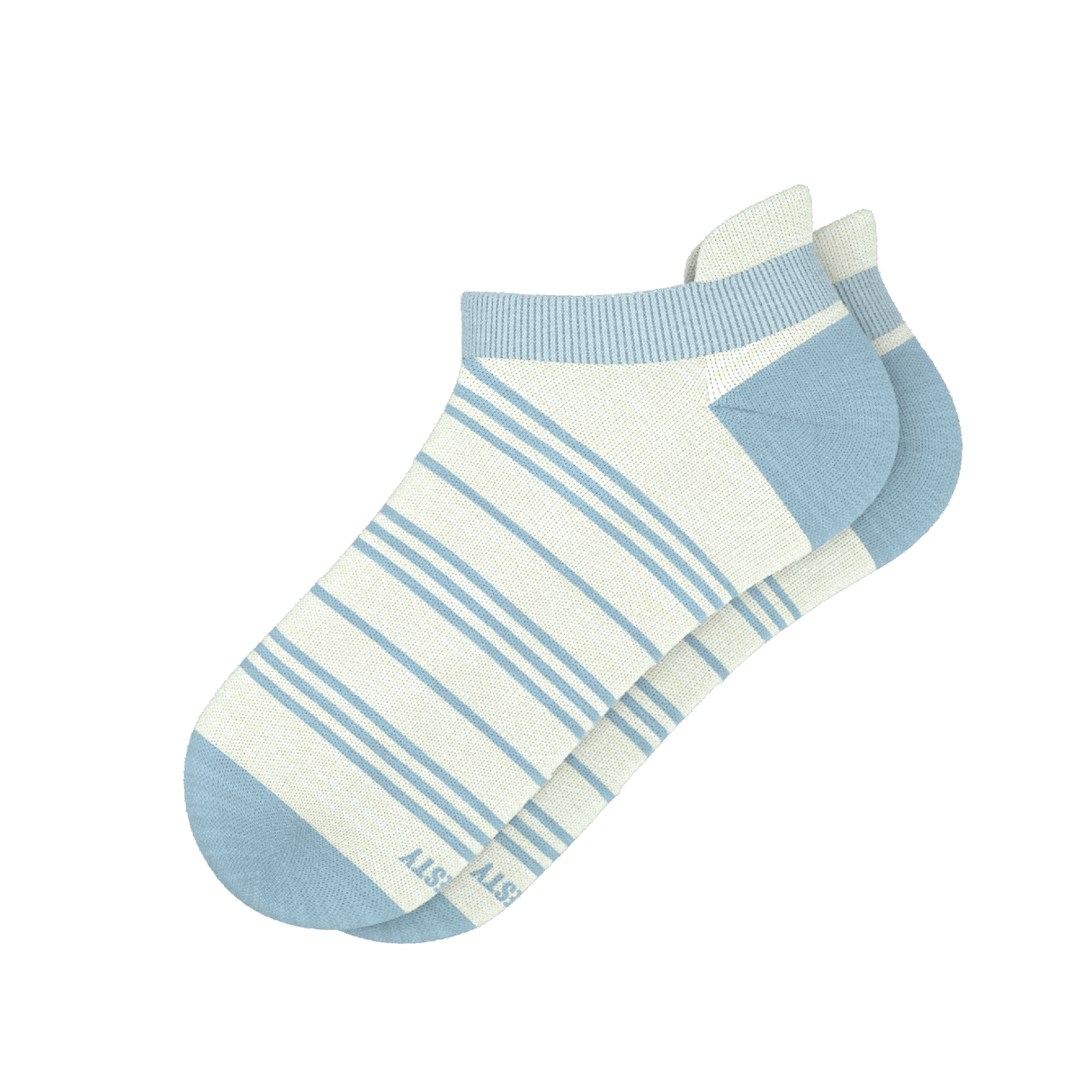 The College Ruled | Stripe Heel Hammock™ Ankle Socks from Shinesty