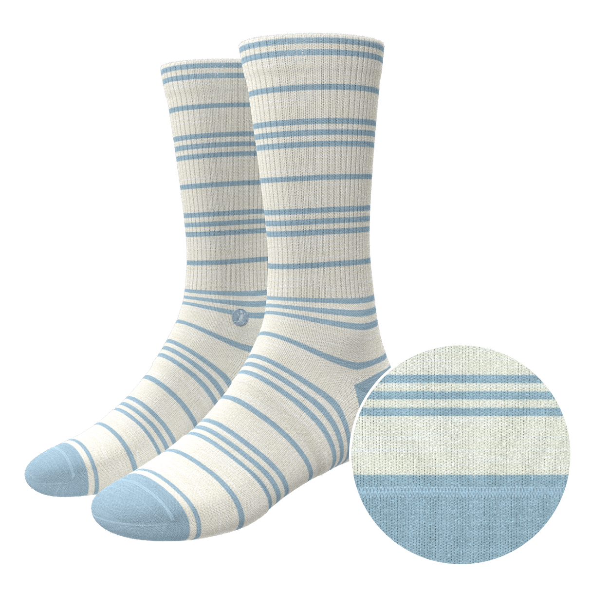 The College Ruled | Stripe Heel Hammock™ Crew Socks from Shinesty