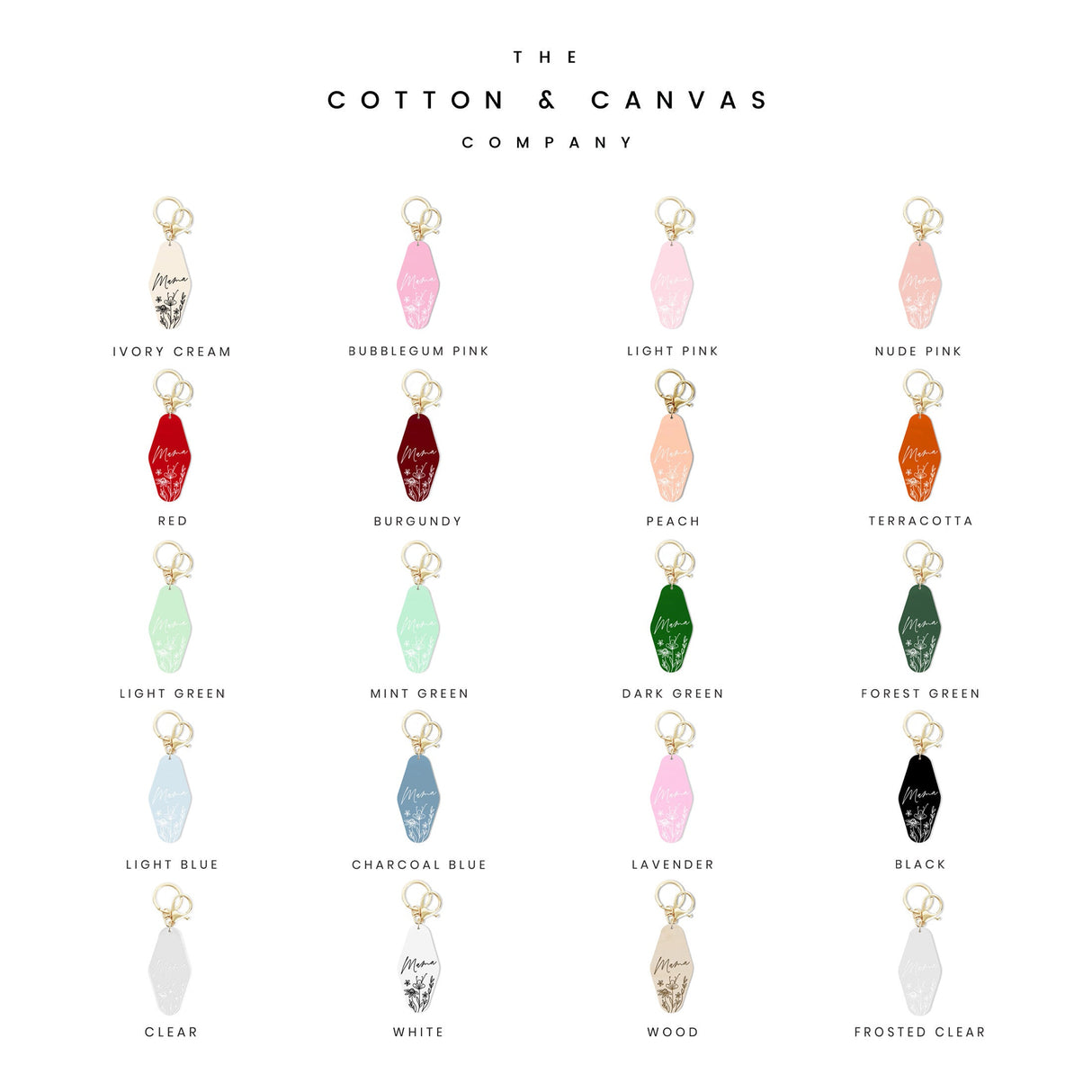 Mama Retro Motel Keychain from The Cotton & Canvas Co.