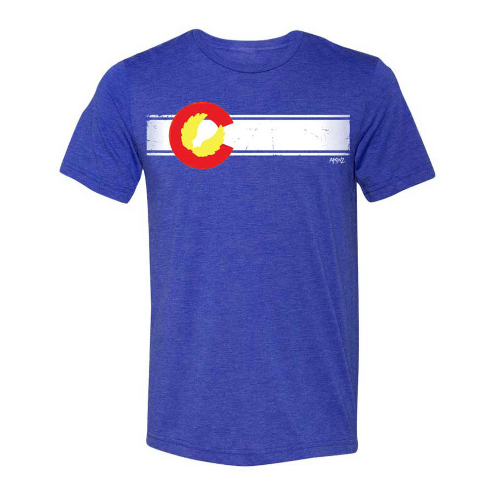 Colorado Flag Recycled Blend Tee from Akinz