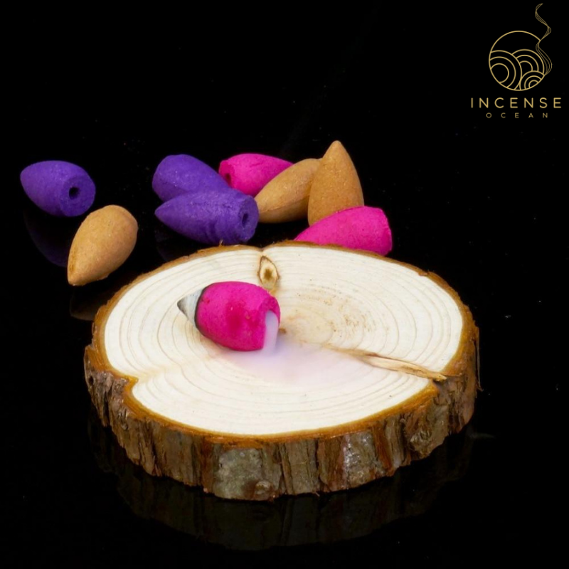 Glass Bottle Package Incense Cones from incenseocean