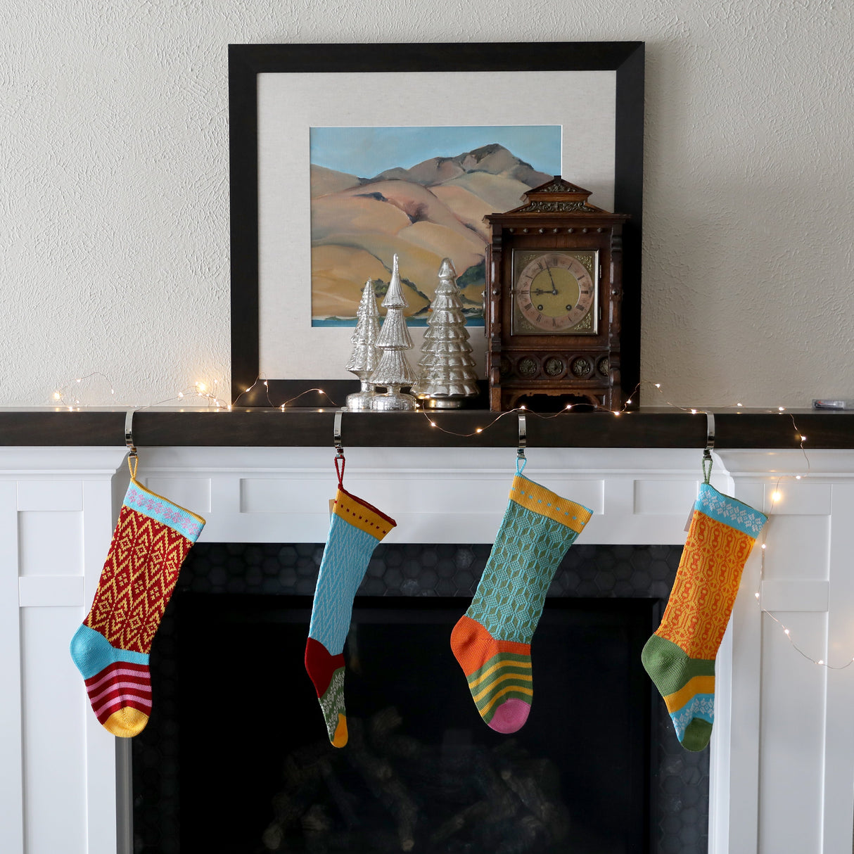 Colorful Stocking, Green from Melange Collection