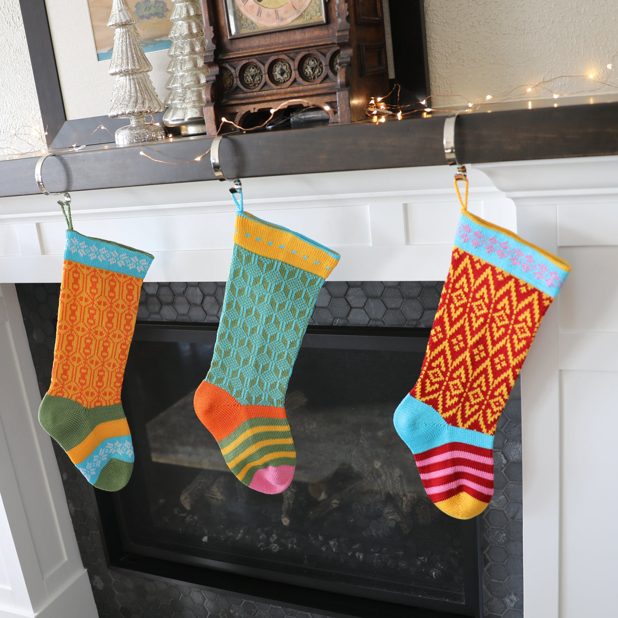 Colorful Stocking, Green from Melange Collection