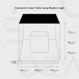 Concentric Cube Table Lamp Modern Light From Ozarké