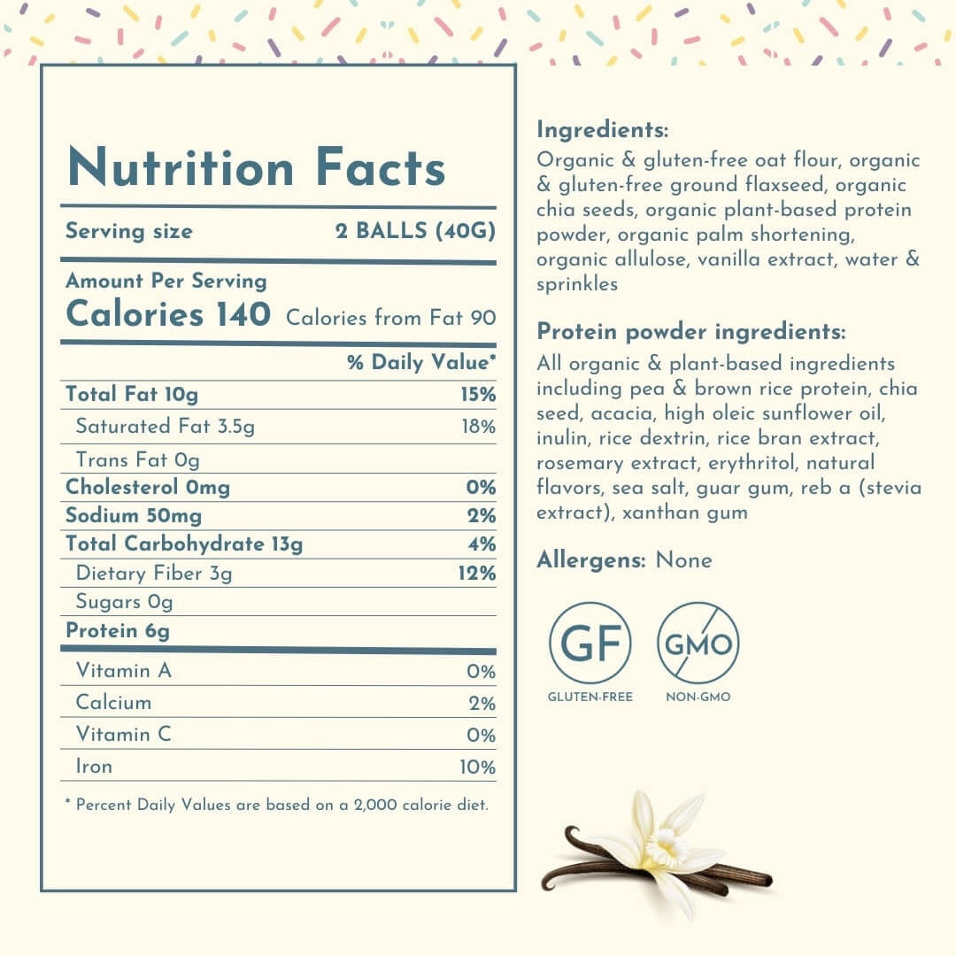 Confetti Balls from Scott's Protein Balls