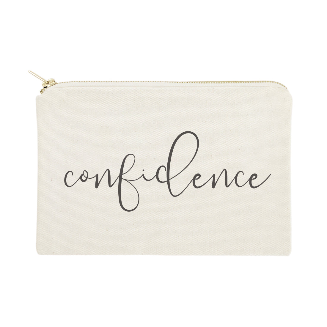 Confidence Cotton Canvas Cosmetic Bag from The Cotton & Canvas Co.