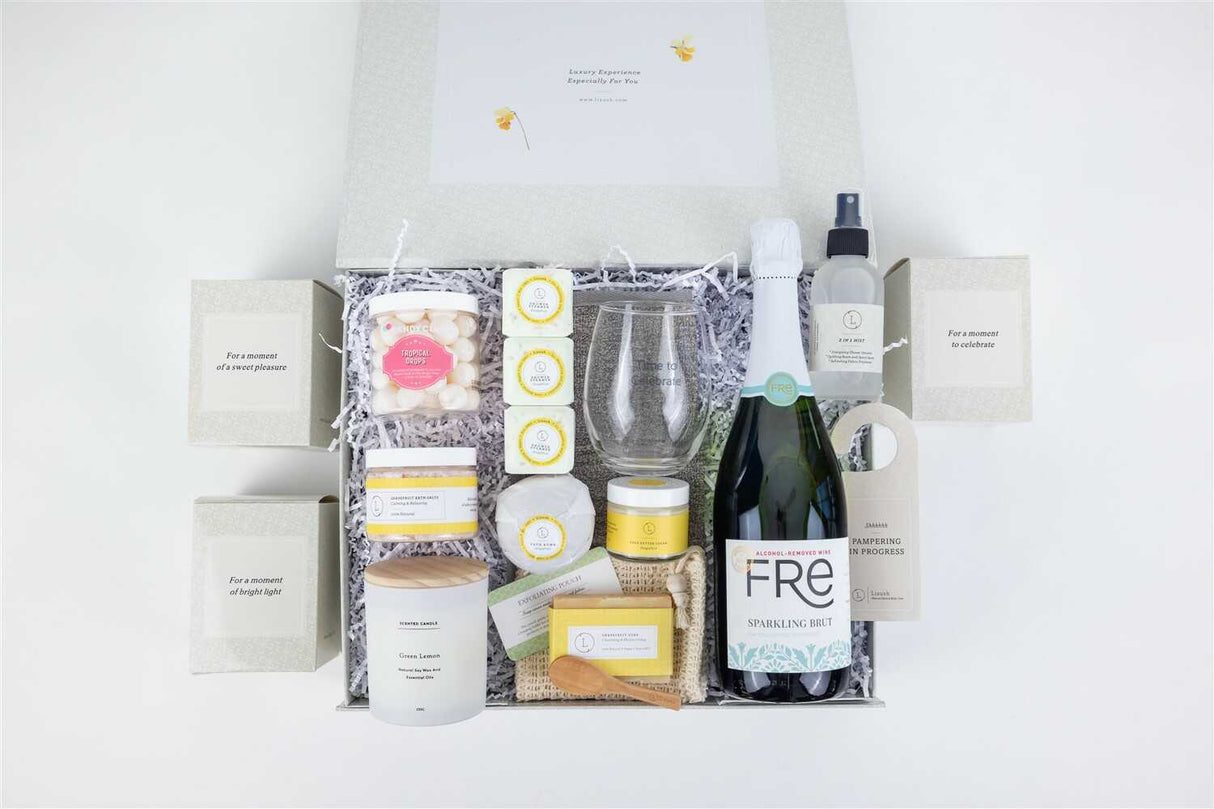 Congratulations gift basket, Celebration gift box from Lizush
