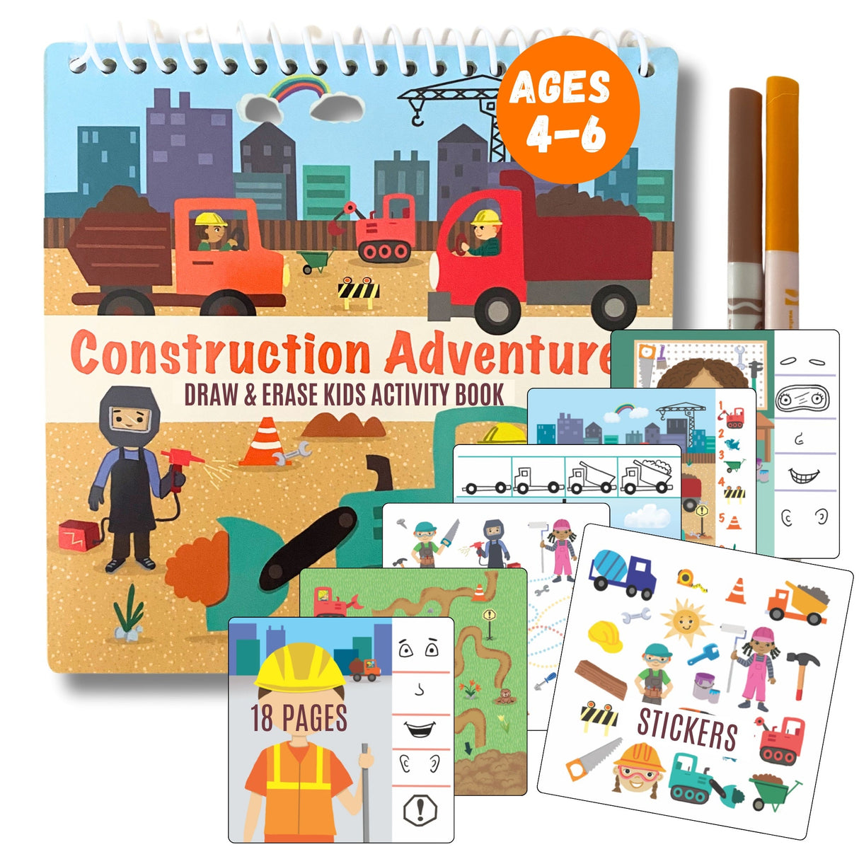 Totebook Kids Dry Erase Travel Activity Book from UnbuckleMe®