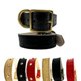 Croc Leather Dog Collar from Bonne et Filou