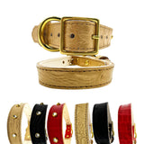 Croc Leather Dog Collar from Bonne et Filou