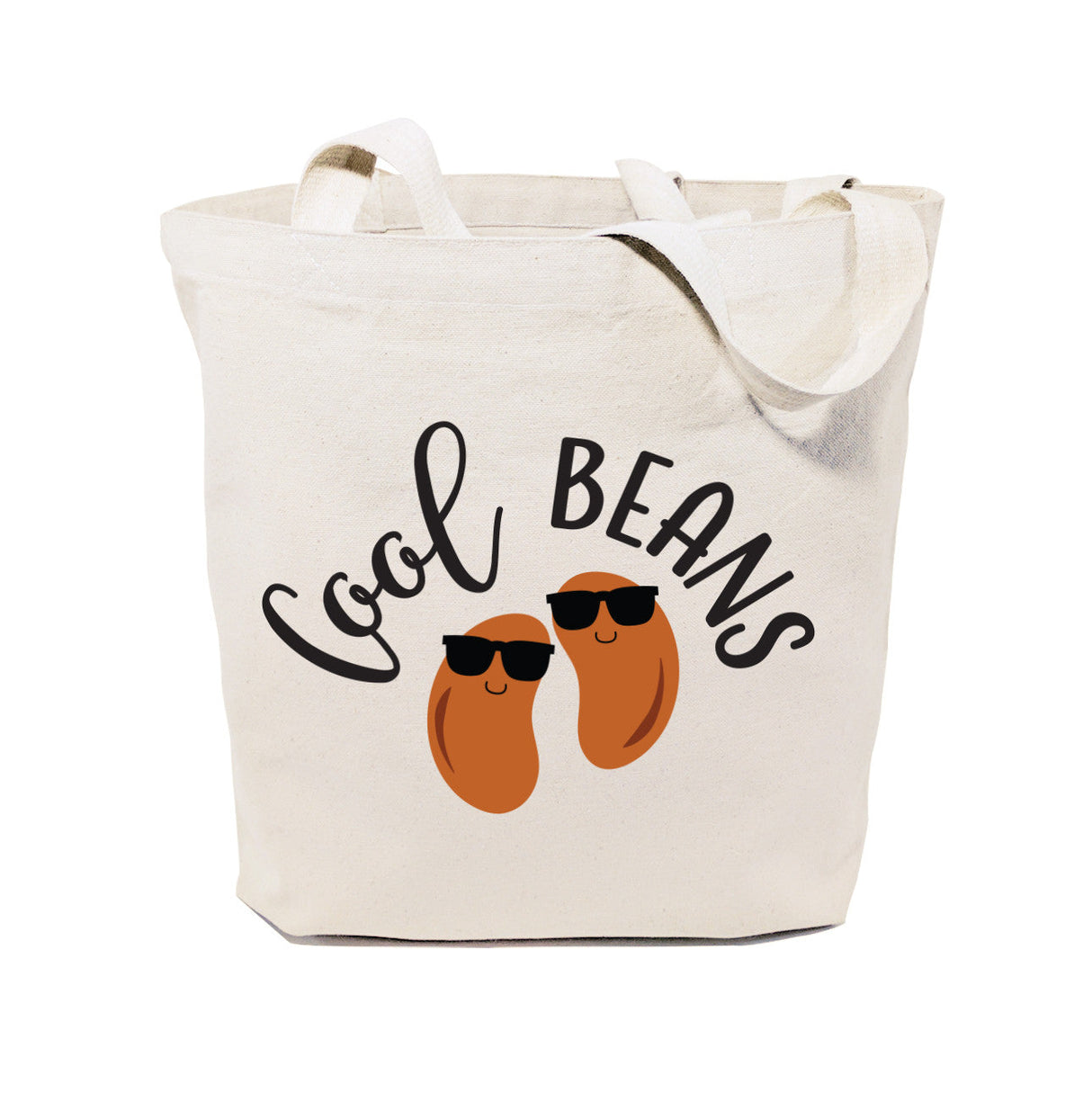 Cool Beans Cotton Canvas Tote Bag from The Cotton & Canvas Co.