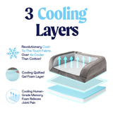 PupChill™ Cooling Bolster Dog Bed from Paw.com