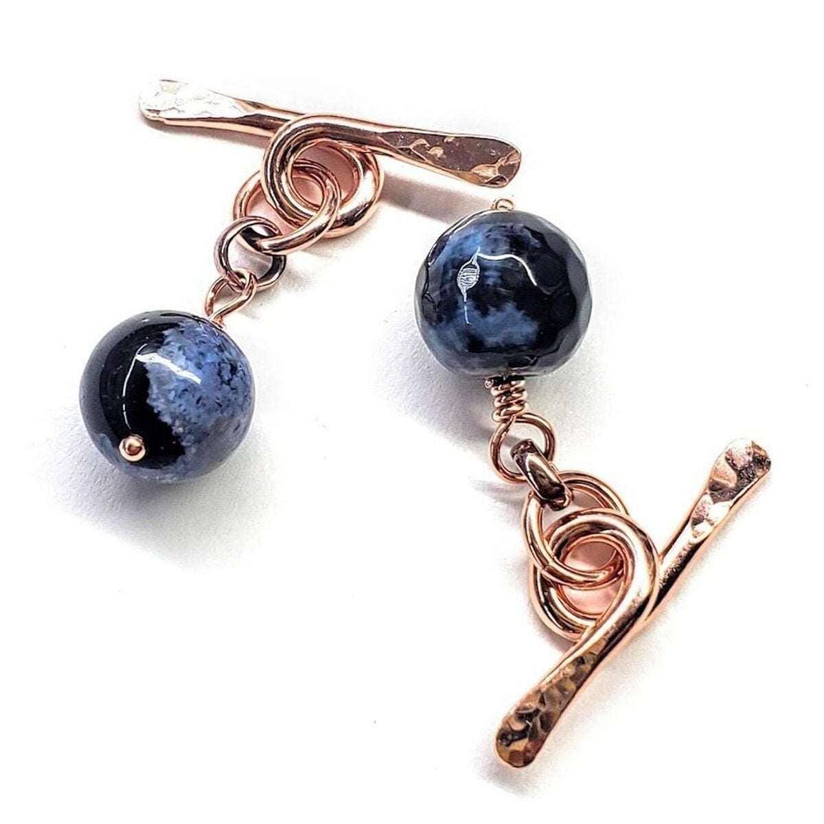 Copper Child Abuse Prevention Awareness Chain Cufflinks from Alexa Martha Designs
