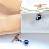 Copper Child Abuse Prevention Awareness Chain Cufflinks from Alexa Martha Designs