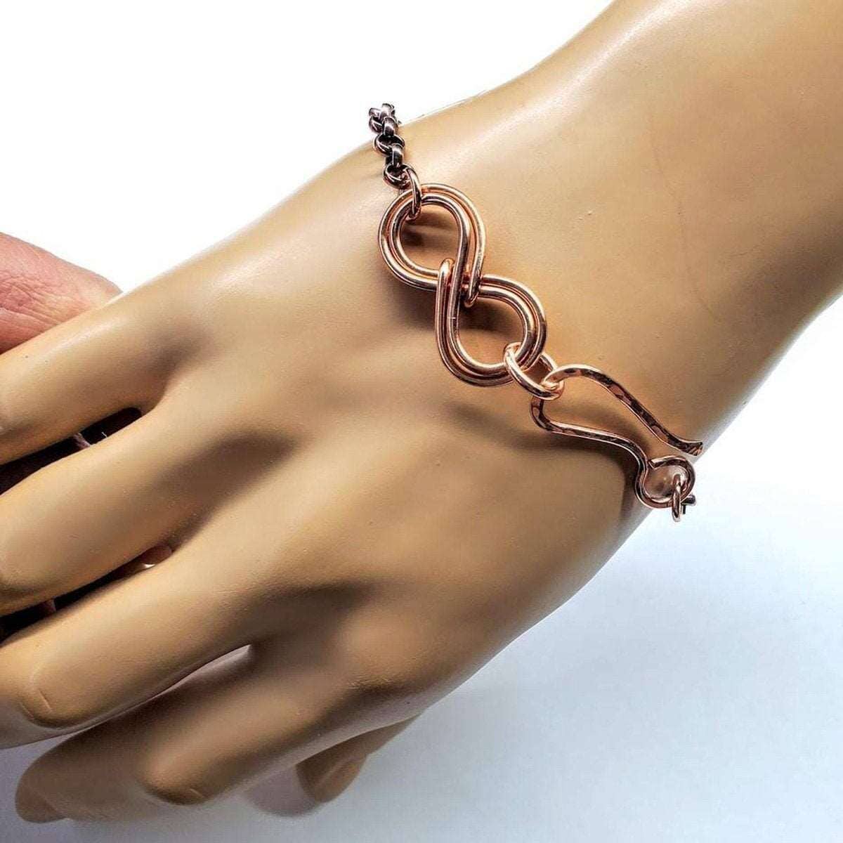 Copper Double Infinity Chain Bracelet from Alexa Martha Designs