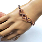 Copper Double Infinity Chain Bracelet from Alexa Martha Designs