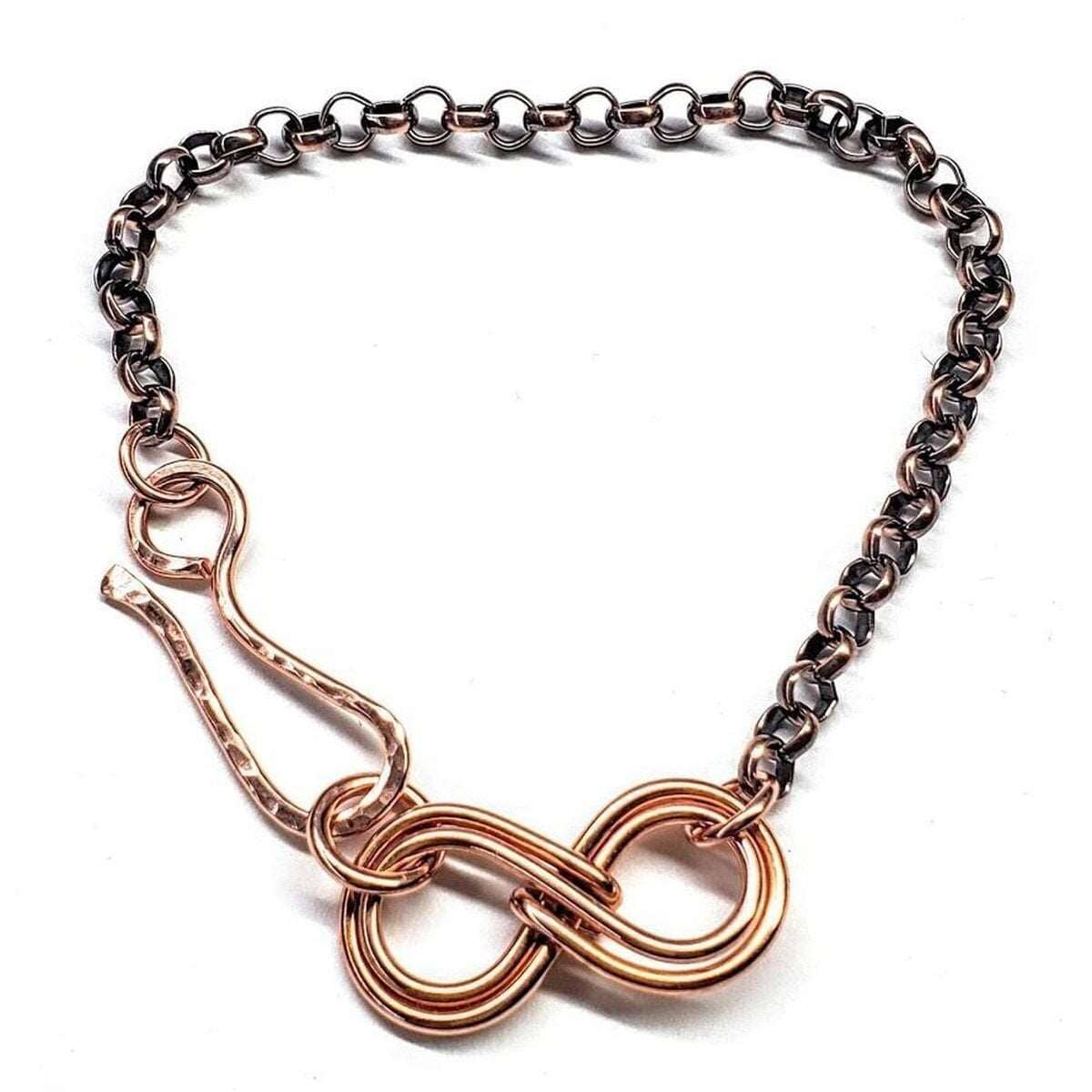 Copper Double Infinity Chain Bracelet from Alexa Martha Designs