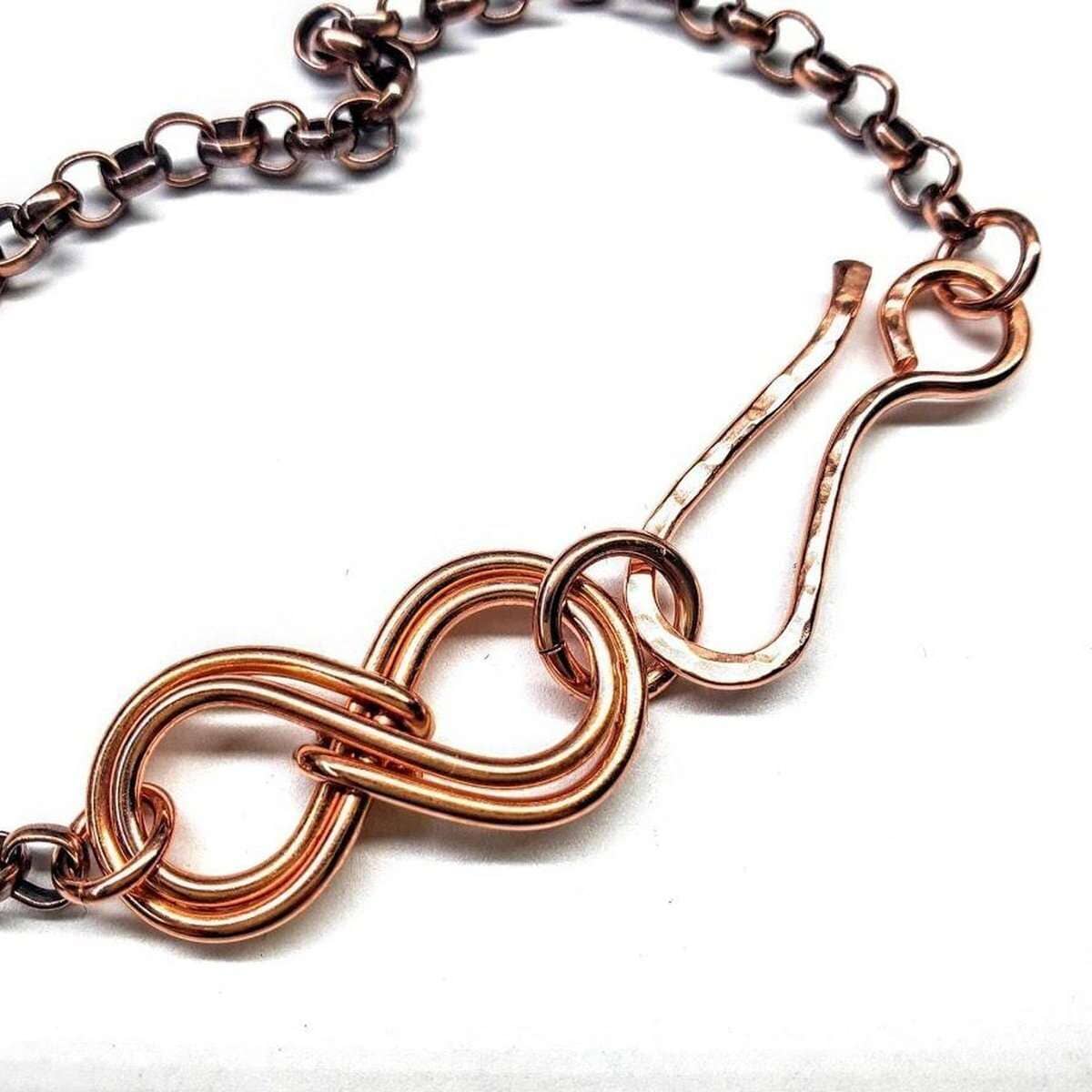 Copper Double Infinity Chain Bracelet from Alexa Martha Designs