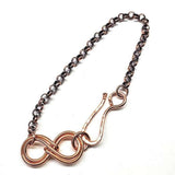 Copper Double Infinity Chain Bracelet from Alexa Martha Designs