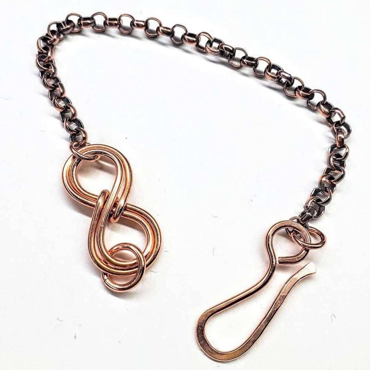 Copper Double Infinity Chain Bracelet from Alexa Martha Designs