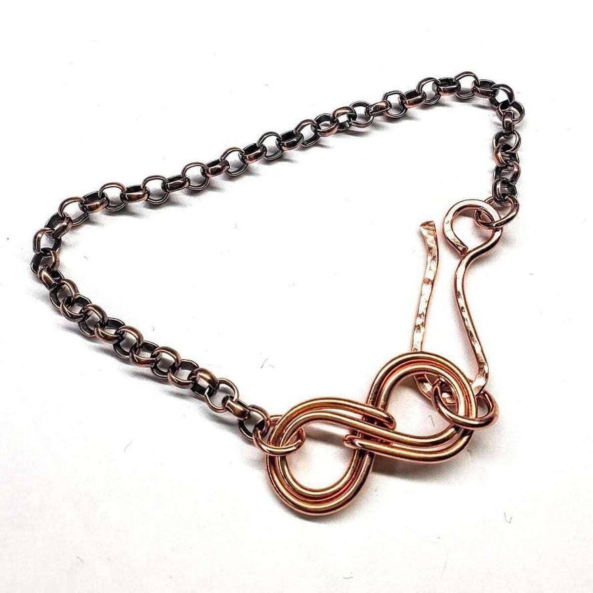 Copper Double Infinity Chain Bracelet from Alexa Martha Designs
