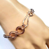 Copper Double Infinity Chain Bracelet from Alexa Martha Designs