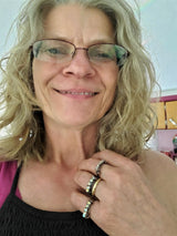 Copper Multi Wire Wrapped Super Sparkly Bling Ring from Alexa Martha Designs