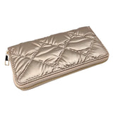 Shiny Faux Leather Padded Wallet with Wristlet  from Madeline Love