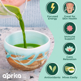Organic Japanese Ceremonial Grade Matcha Green Tea Powder from Aprika Life