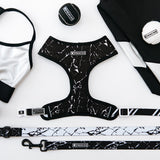Frenchie Duo Reversible Harness - Black Marble from Frenchie Bulldog