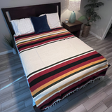 Wool Striped Mexican Blanket from West Path