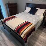 Wool Striped Mexican Blanket from West Path