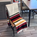 Wool Striped Mexican Blanket from West Path