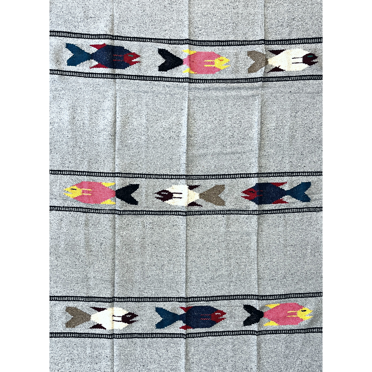 Heather Grey Baja Fish Yoga Blanket From West Path