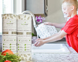 Bamboo Kitchen Paper Towels, Reusable Tree-Free Rolls with Design, 4 Pack from ecozoi