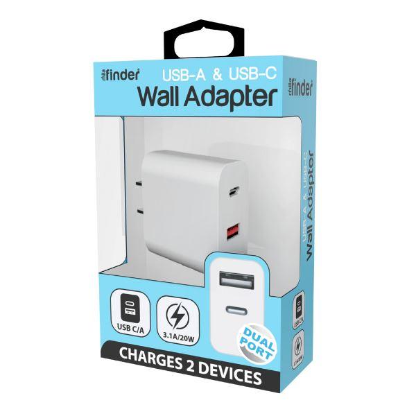 USB C/A Wall Adapter - Pack of 12 from Mila Lifestyle Accessories