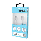 Type-C to Type-C Cable - Pack of 12 from Mila Lifestyle Accessories