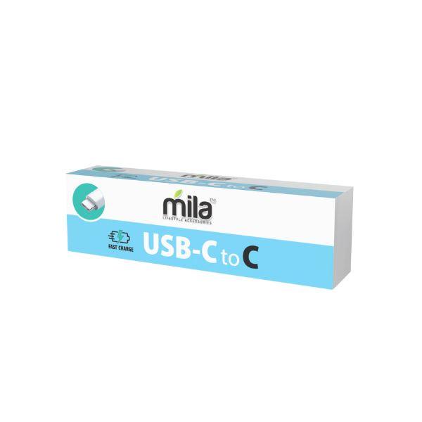 Compact Type-C to Type-C Cable - pack of 12 from Mila Lifestyle Accessories