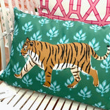Tiger Flora Indoor/Outdoor Pillow - Square from CB Studio