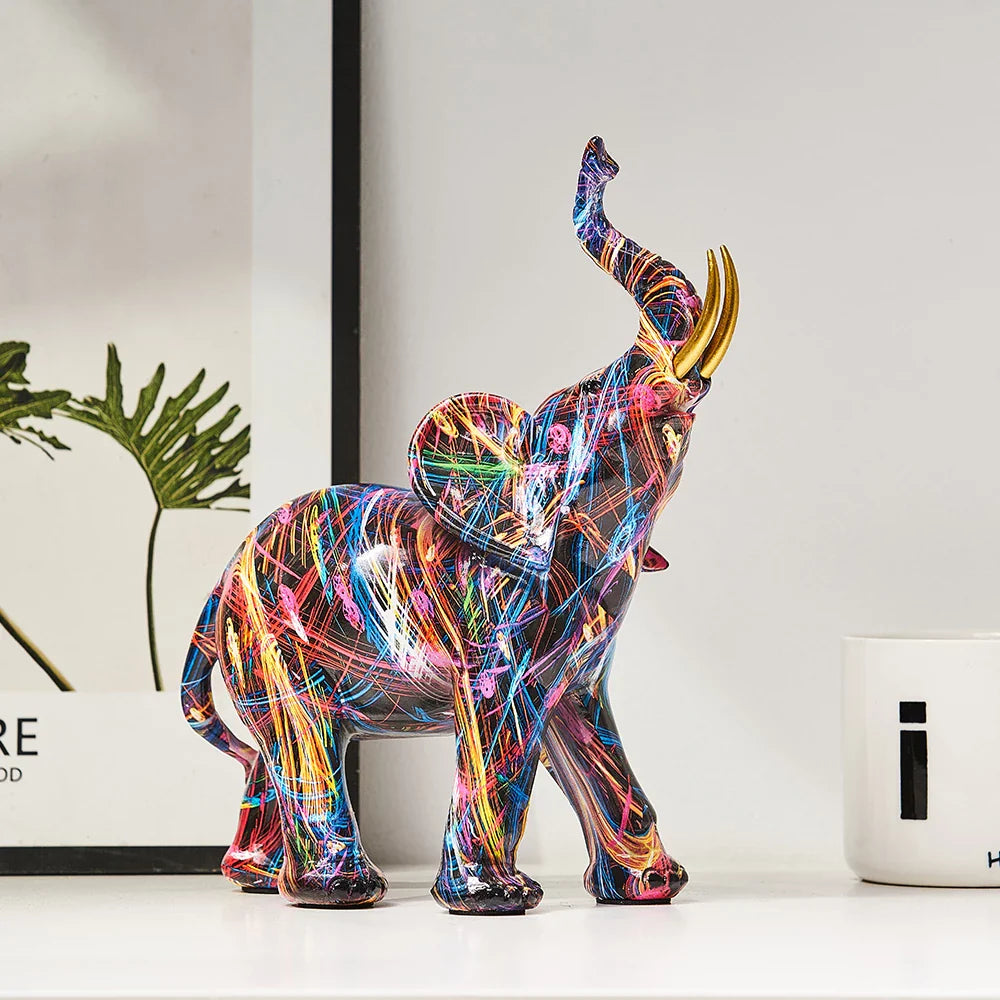 Creative Graffiti Elephant Figurine from Moderny