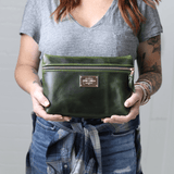 Smooth Leather Cosmetic Bag All for American from Lifetime Leather Co.