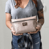 Pebbled Leather Cosmetic Bag All for American from Lifetime Leather Co.