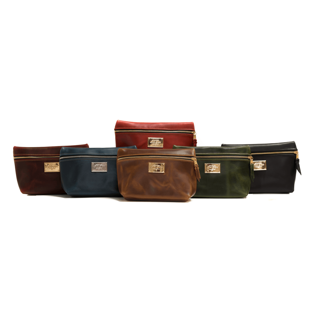 Smooth Leather Cosmetic Bag All for American from Lifetime Leather Co.